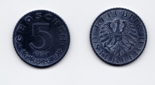 österreich groschen 1957 - 5,