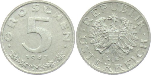 Groschen 1987 republik - (al),