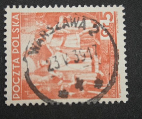 Polnische briefmarke 1938 - briefmarke, 5