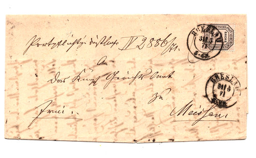 Ndp dienstbrief 1871 - ndp,