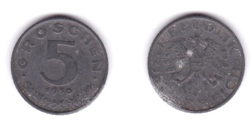 Groschen zink münze - 5,