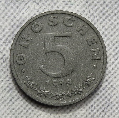 österreich groschen 1974 - , 5