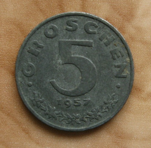 österreich groschen 1957 - 5,